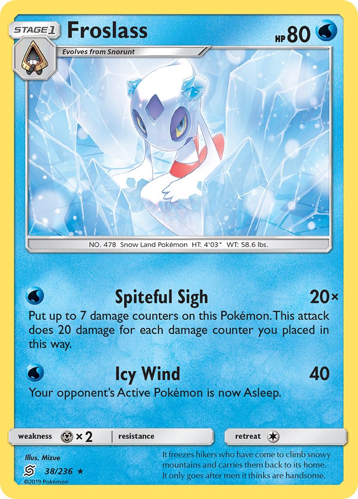 Froslass (38/236) (Theme Deck Exclusive) [Sun & Moon: Unified Minds] | North Game Den