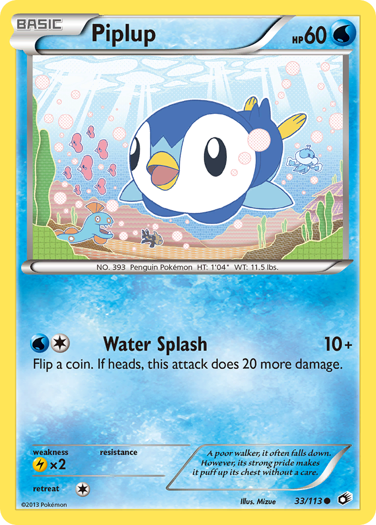 Piplup (33/113) [Black & White: Legendary Treasures] | North Game Den