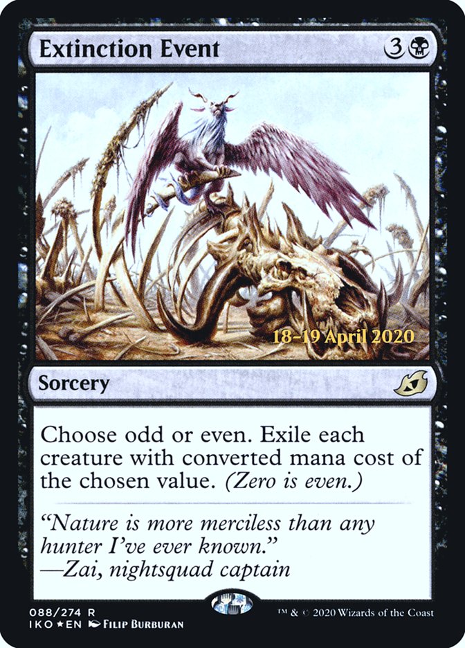 Extinction Event  [Ikoria: Lair of Behemoths Prerelease Promos] | North Game Den