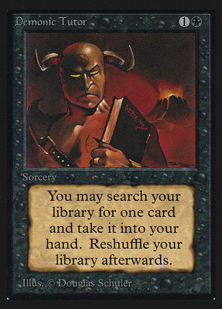 Demonic Tutor (IE) [Intl. Collectors’ Edition] | North Game Den
