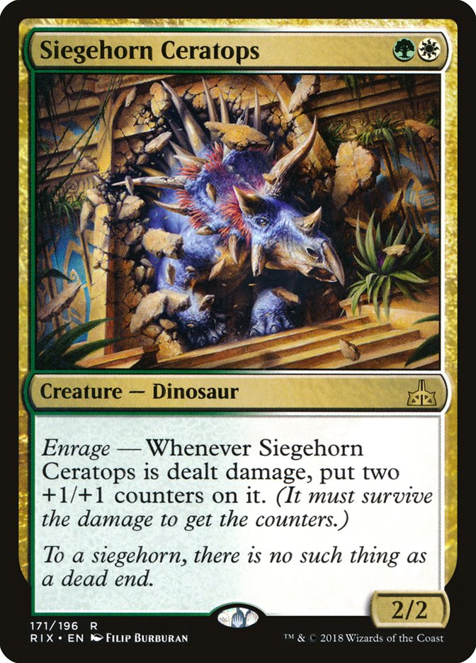 Siegehorn Ceratops [Rivals of Ixalan] | North Game Den