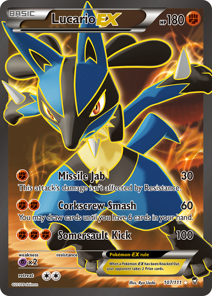 Lucario EX (107/111) [XY: Furious Fists] | North Game Den