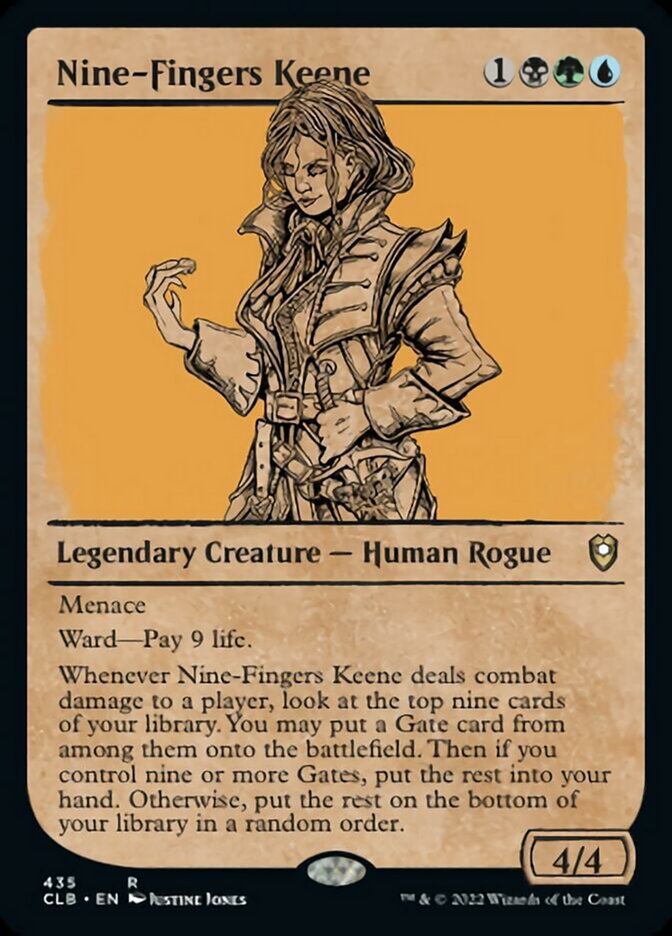 Nine-Fingers Keene (Showcase) [Commander Legends: Battle for Baldur's Gate] | North Game Den