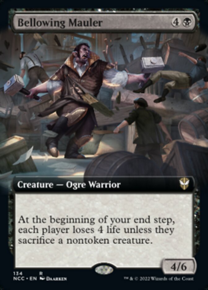 Bellowing Mauler (Extended Art) [Streets of New Capenna Commander] | North Game Den