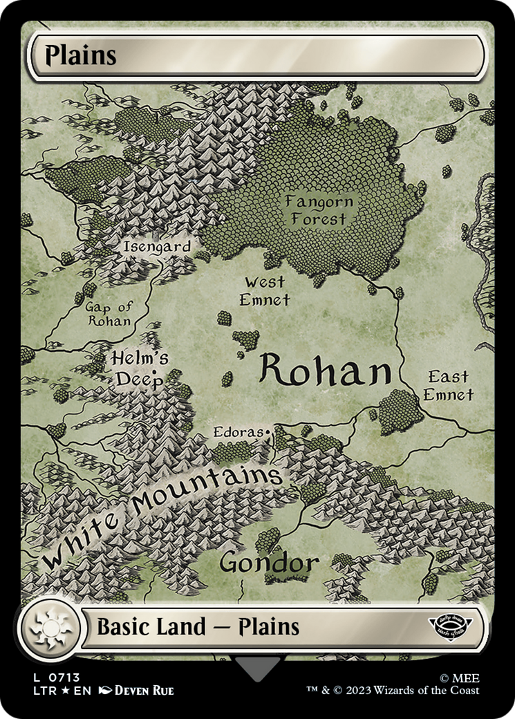 Plains (0713) (Surge Foil) [The Lord of the Rings: Tales of Middle-Earth] | North Game Den