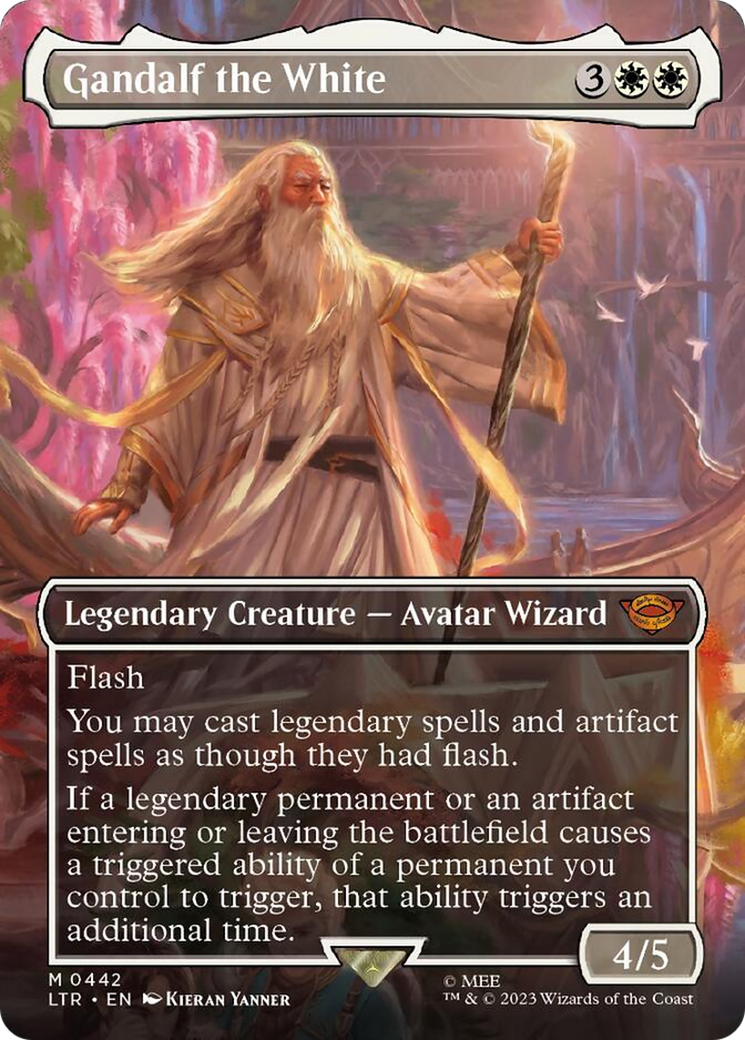 Gandalf the White (Borderless Alternate Art) [The Lord of the Rings: Tales of Middle-Earth] | North Game Den