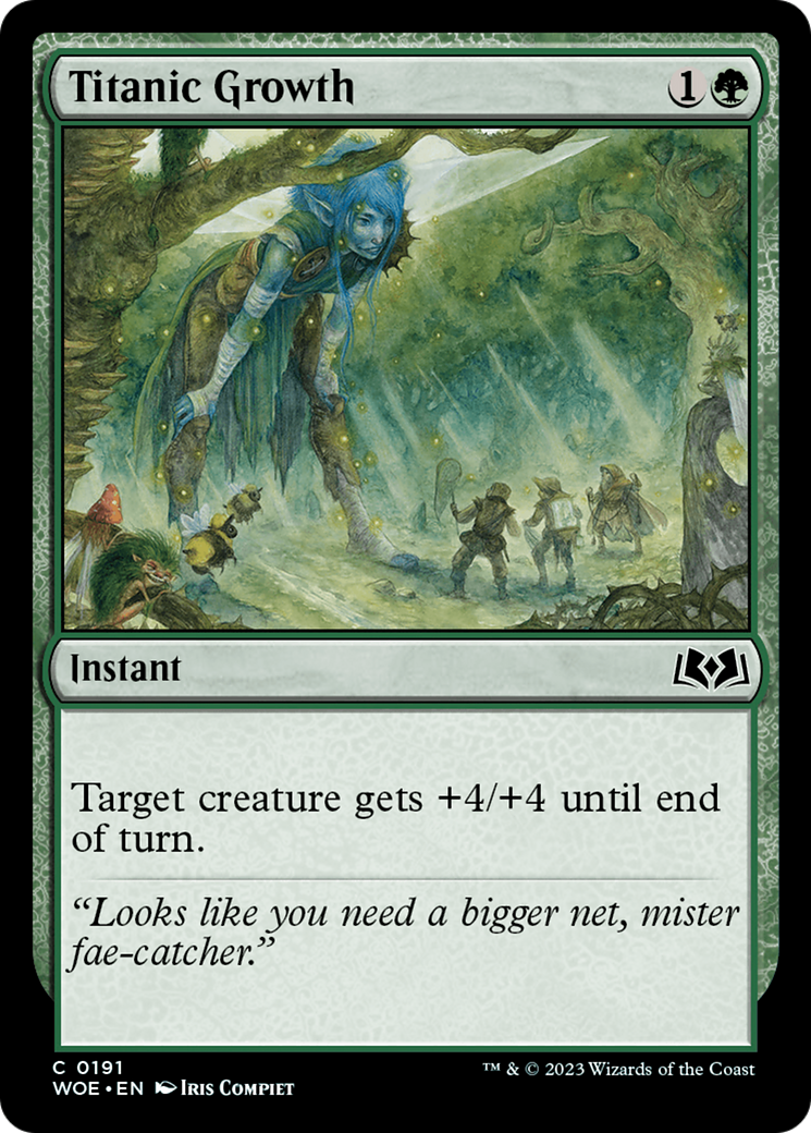 Titanic Growth [Wilds of Eldraine] | North Game Den