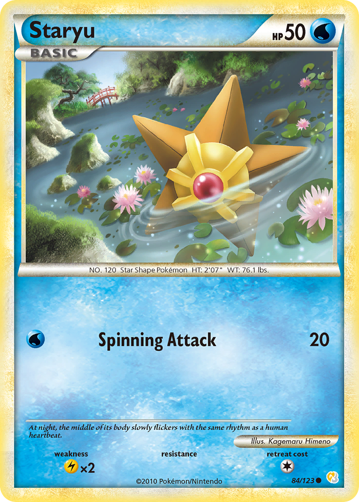 Staryu (84/123) [HeartGold & SoulSilver: Base Set] | North Game Den