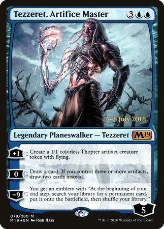 Tezzeret, Artifice Master [Core Set 2019 Promos] | North Game Den