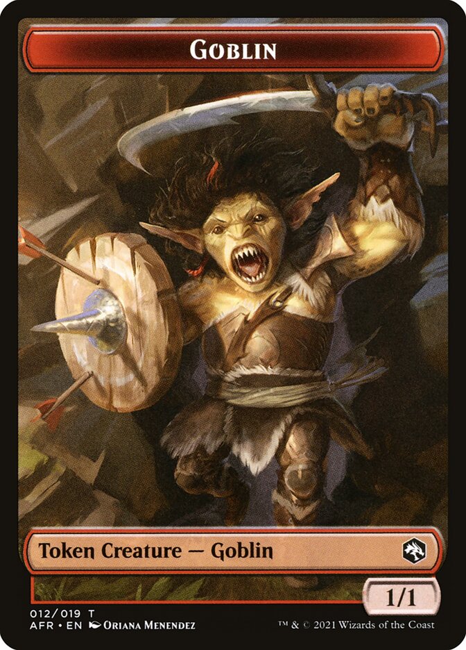 Goblin (012) // Blood (017) Double-sided Token [Challenger Decks 2022 Tokens] | North Game Den