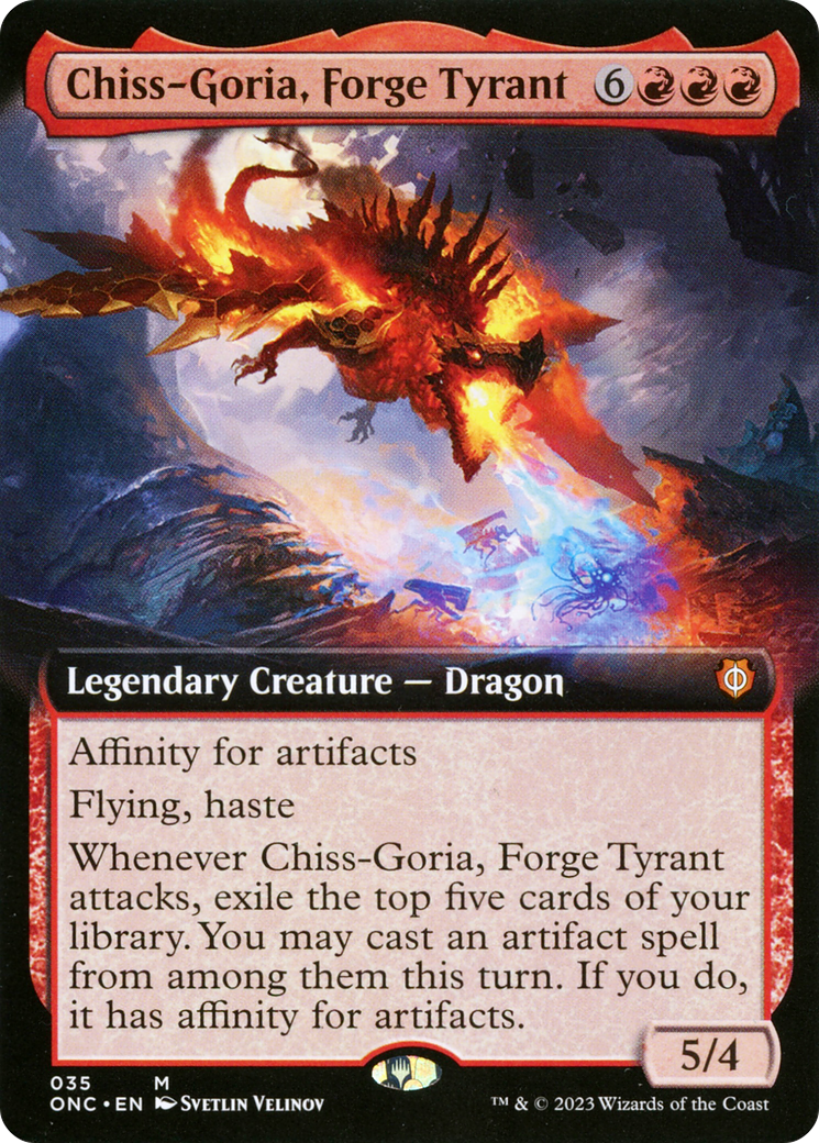 Chiss-Goria, Forge Tyrant (Extended Art) [Phyrexia: All Will Be One Commander] | North Game Den