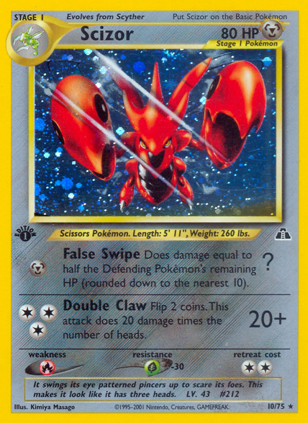 Scizor (10/75) [Neo Discovery 1st Edition] | North Game Den