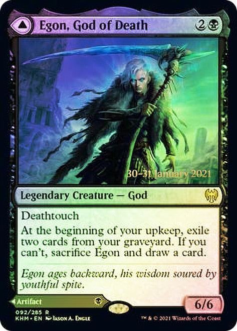 Egon, God of Death // Throne of Death  [Kaldheim Prerelease Promos] | North Game Den