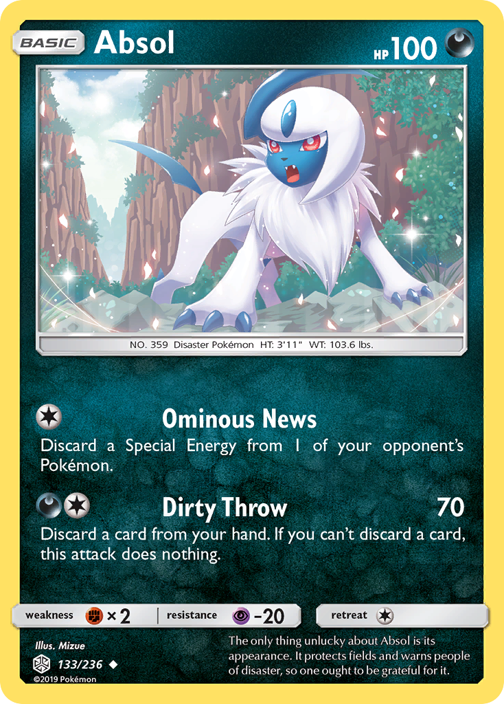 Absol (133/236) [Sun & Moon: Cosmic Eclipse] | North Game Den
