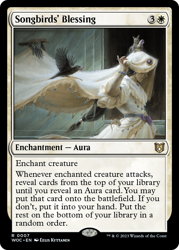 Songbirds' Blessing [Wilds of Eldraine Commander] | North Game Den
