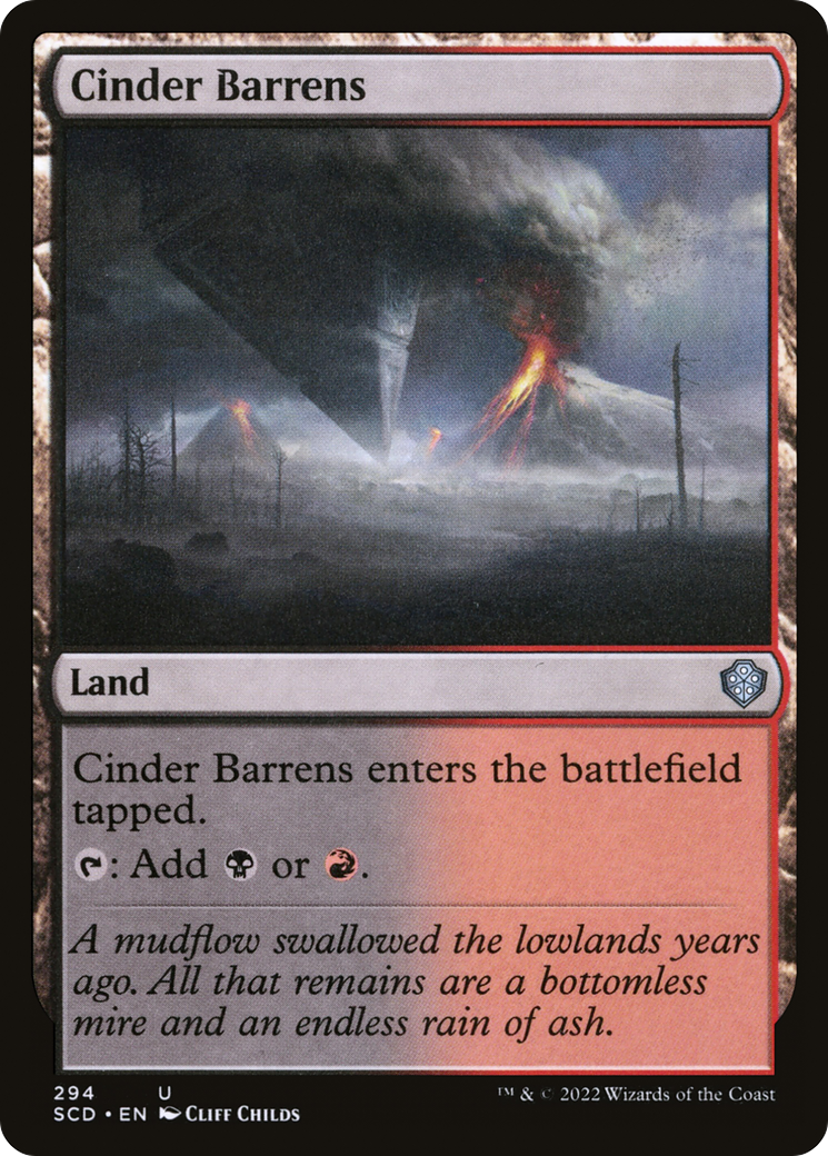 Cinder Barrens [Starter Commander Decks] | North Game Den