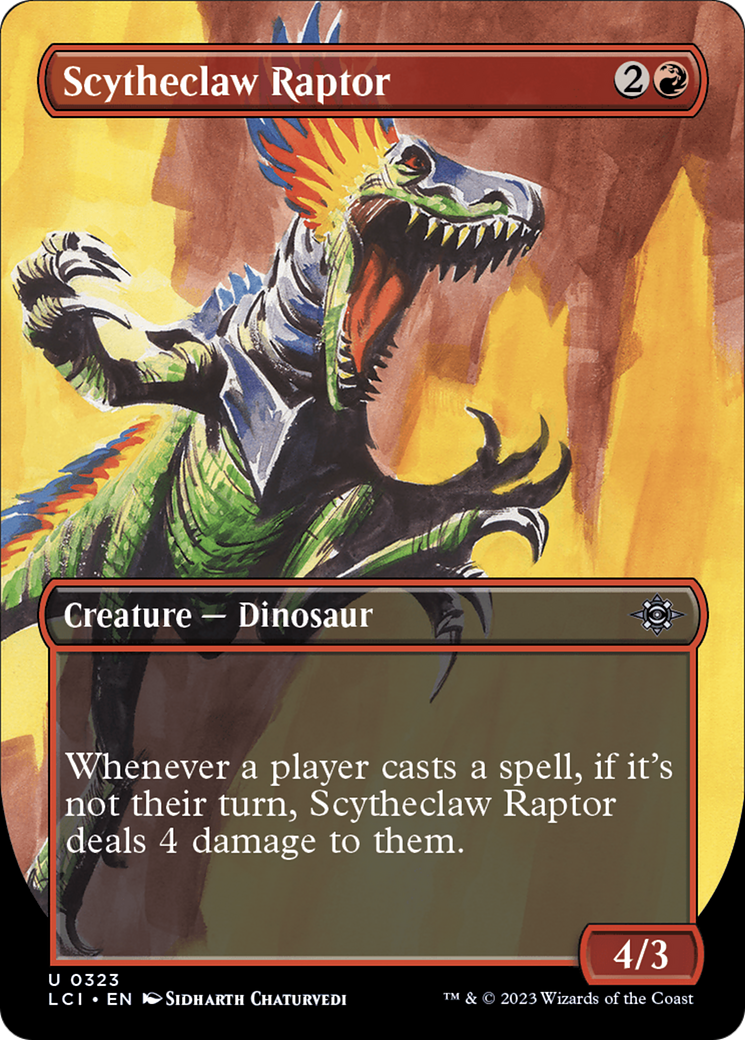 Scytheclaw Raptor (Borderless) [The Lost Caverns of Ixalan] | North Game Den