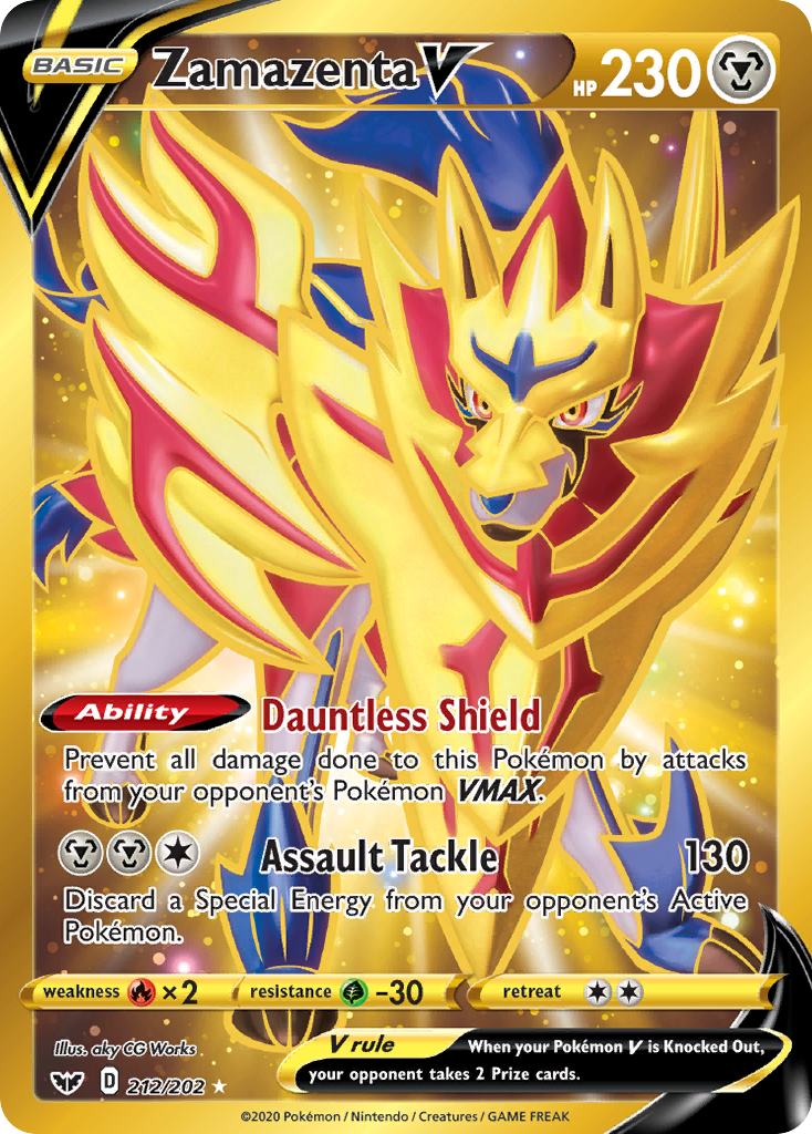 Zamazenta V (212/202) [Sword & Shield: Base Set] | North Game Den