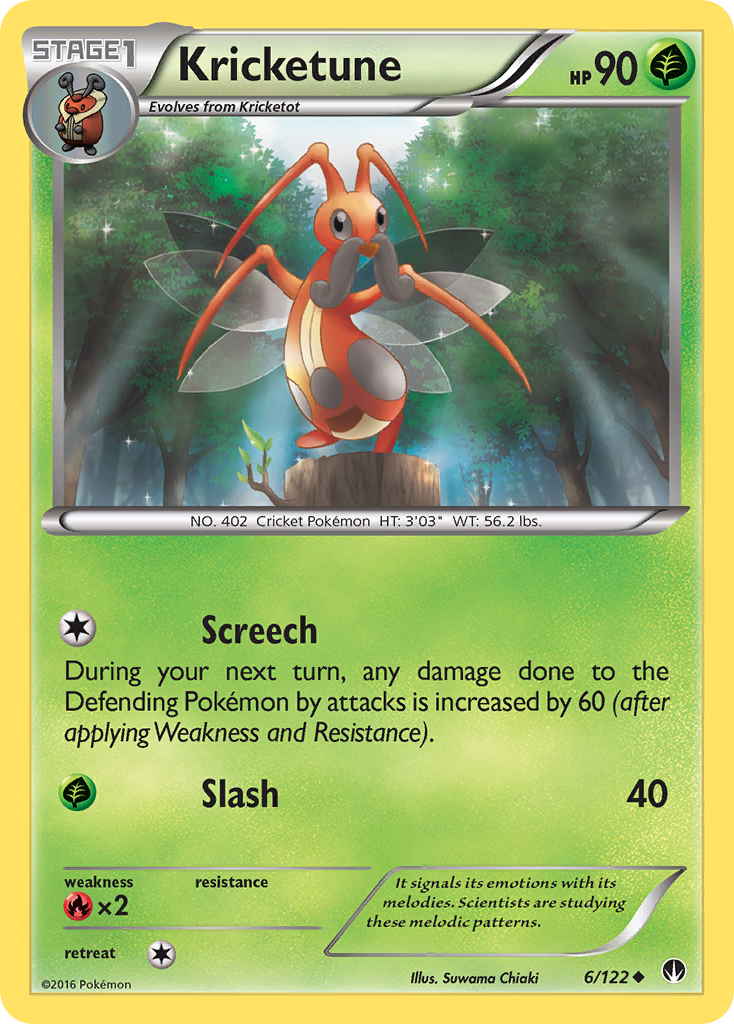 Kricketune (6/122) [XY: BREAKpoint] | North Game Den