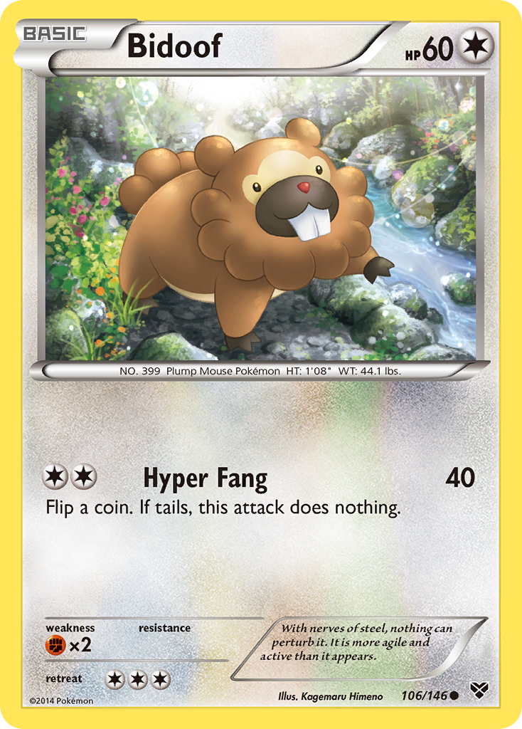 Bidoof (106/146) [XY: Base Set] | North Game Den