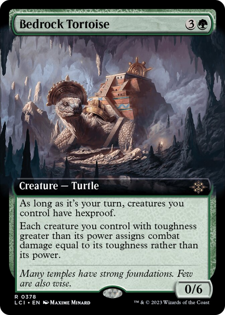 Bedrock Tortoise (Extended Art) [The Lost Caverns of Ixalan] | North Game Den