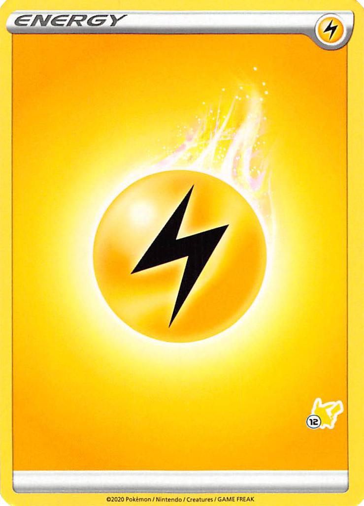 Lightning Energy (Pikachu Stamp #12) [Battle Academy 2022] | North Game Den