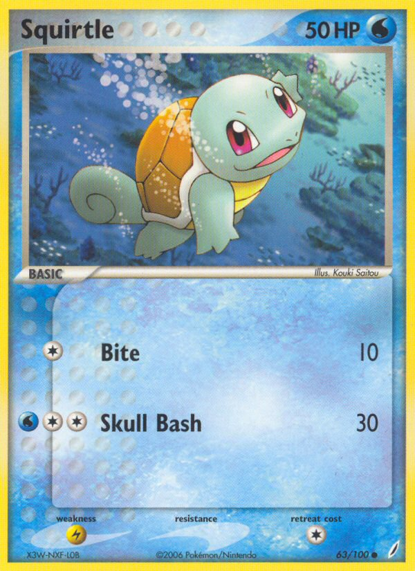 Squirtle (63/100) [EX: Crystal Guardians] | North Game Den