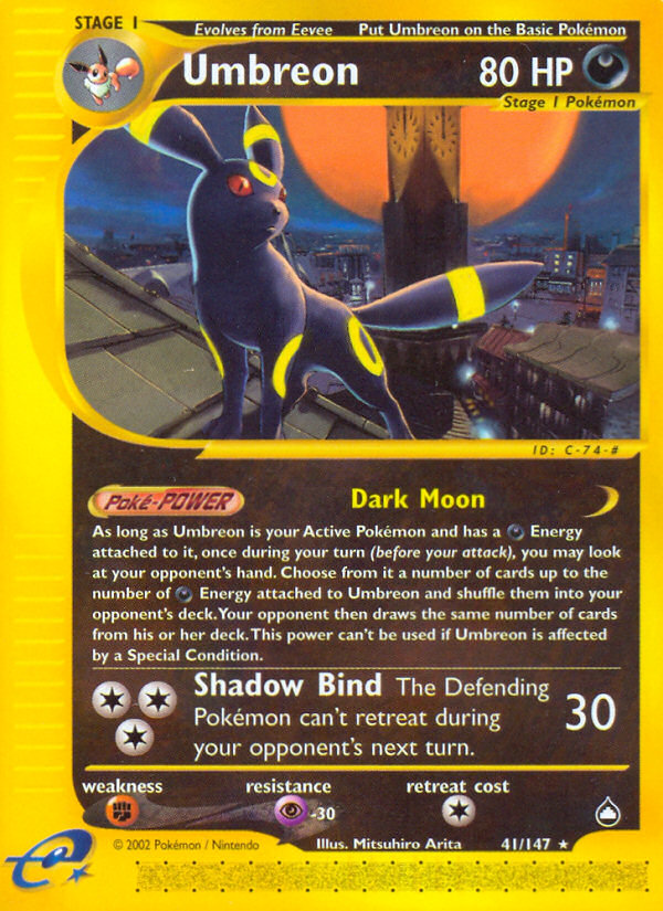 Umbreon (41/147) [Aquapolis] | North Game Den