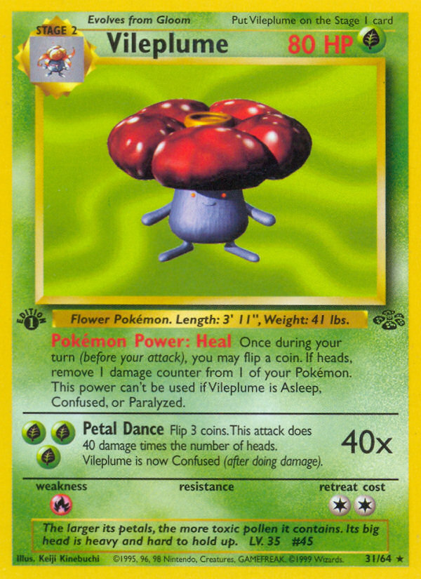 Vileplume (31/64) [Jungle 1st Edition] | North Game Den