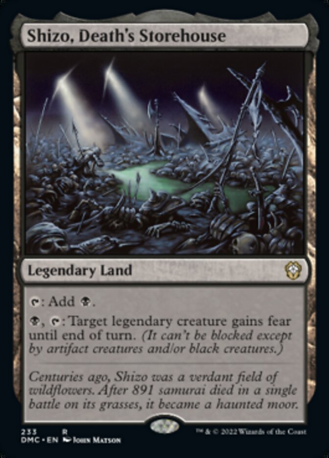 Shizo, Death's Storehouse [Dominaria United Commander] | North Game Den
