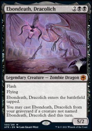 Ebondeath, Dracolich (Promo Pack) [Dungeons & Dragons: Adventures in the Forgotten Realms Promos] | North Game Den