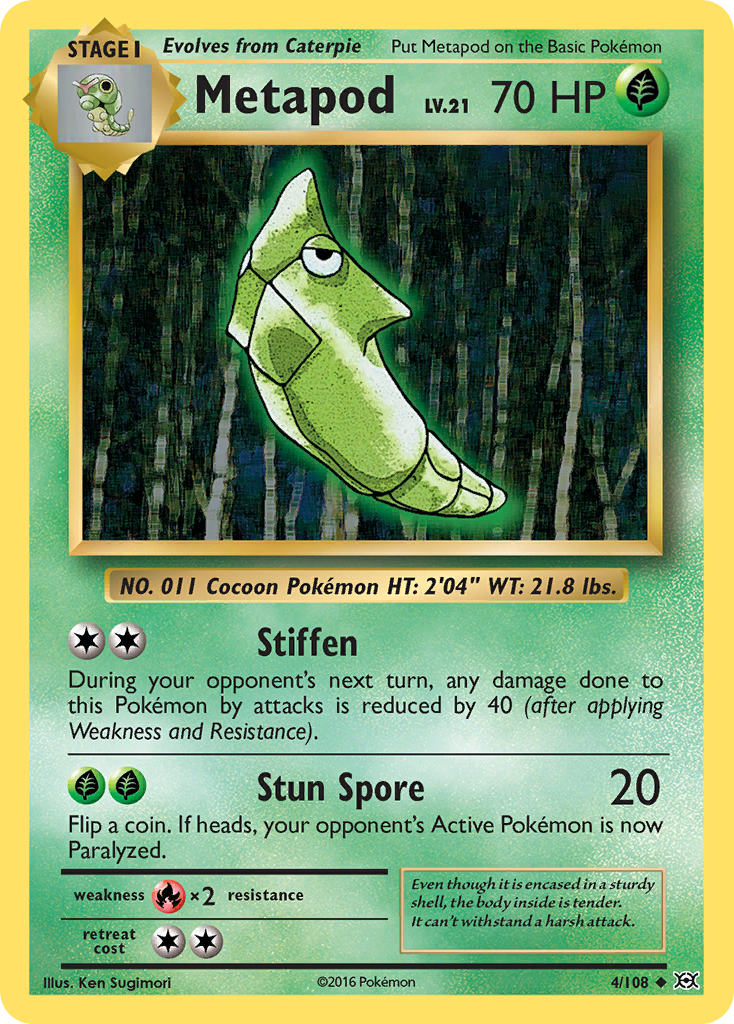 Metapod (4/108) [XY: Evolutions] | North Game Den