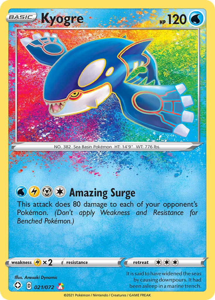 Kyogre (021/072) [Sword & Shield: Shining Fates] | North Game Den