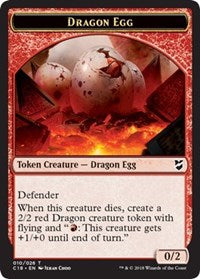 Dragon Egg // Dragon Double-sided Token [Commander 2018 Tokens] | North Game Den