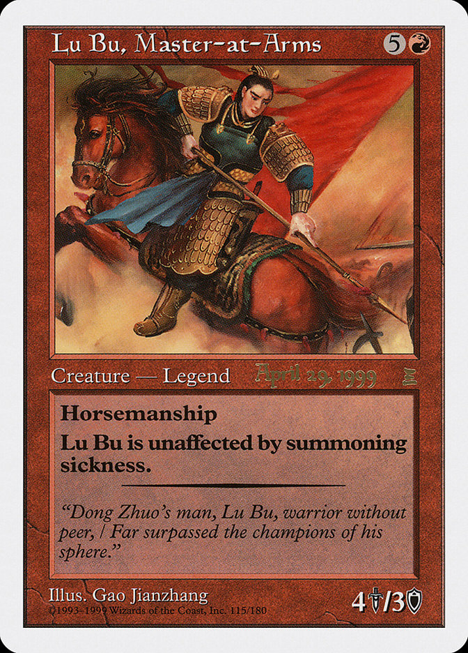 Lu Bu, Master-at-Arms (April 29, 1999) [Portal Three Kingdoms Promos] | North Game Den