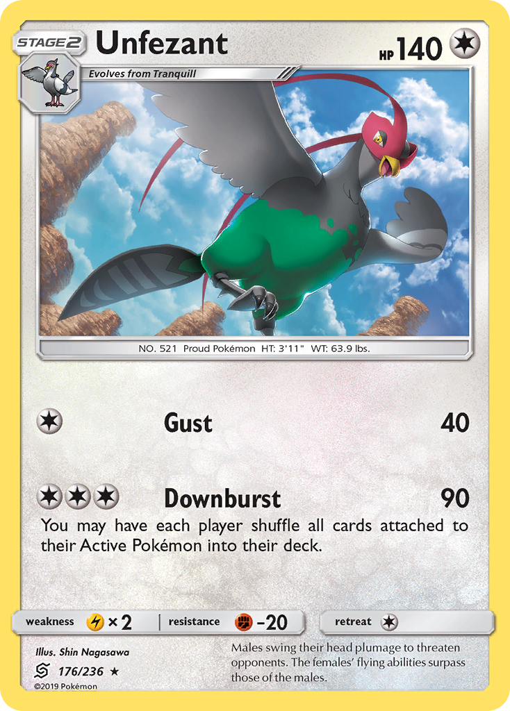 Unfezant (176/236) [Sun & Moon: Unified Minds] | North Game Den
