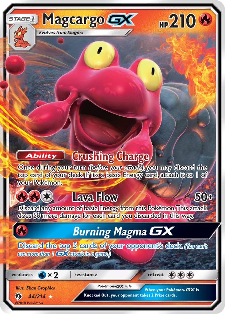 Magcargo GX (44/214) [Sun & Moon: Lost Thunder] | North Game Den