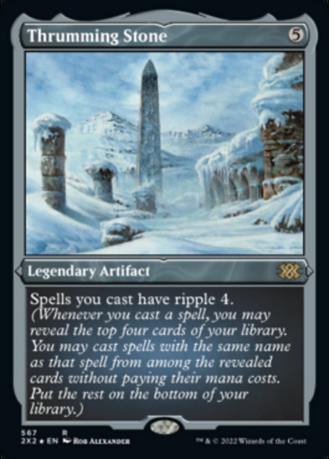 Thrumming Stone (Foil Etched) [Double Masters 2022] | North Game Den