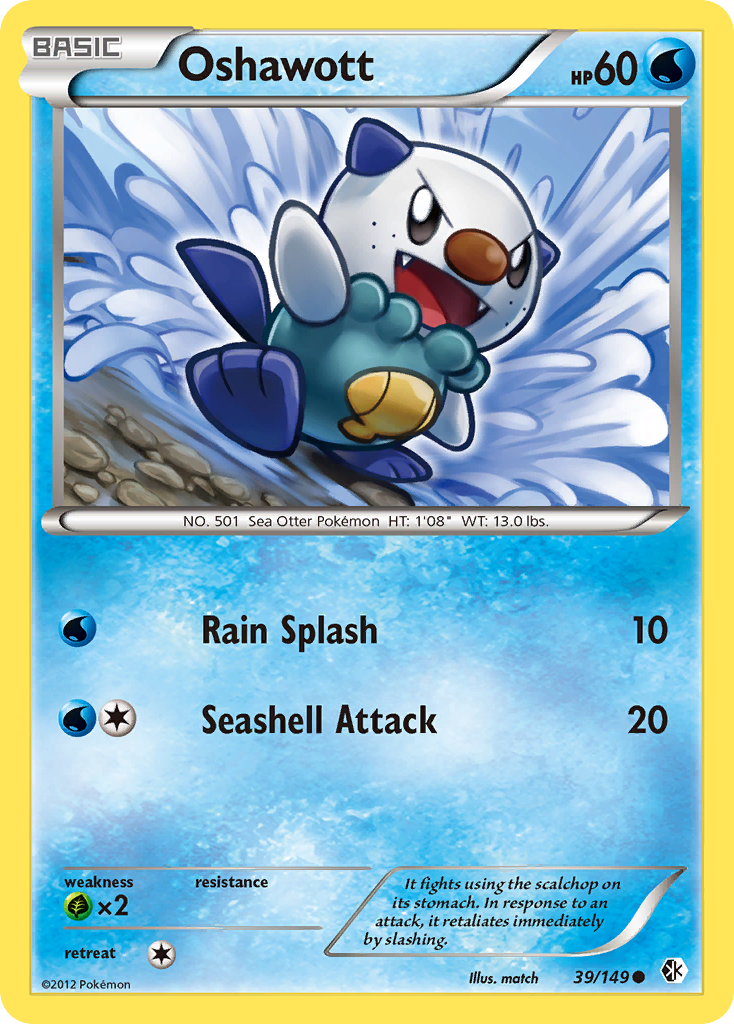 Oshawott (39/149) [Black & White: Boundaries Crossed] | North Game Den