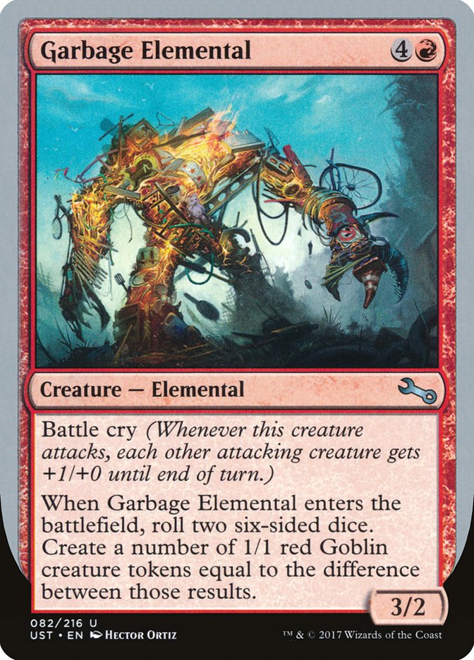 Garbage Elemental (3/2 Creature) [Unstable] | North Game Den