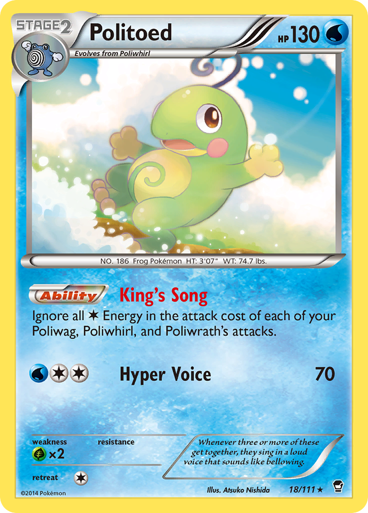 Politoed (18/111) [XY: Furious Fists] | North Game Den