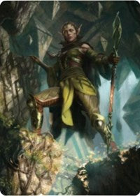 Nissa of Shadowed Boughs 1 Art Card [Zendikar Rising Art Series] | North Game Den