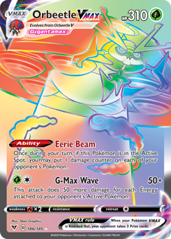 Orbeetle VMAX (186/185) [Sword & Shield: Vivid Voltage] | North Game Den