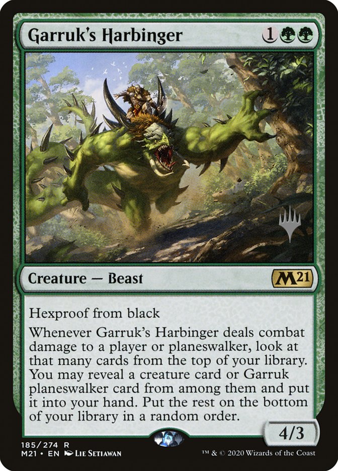 Garruk's Harbinger (Promo Pack) [Core Set 2021 Promos] | North Game Den