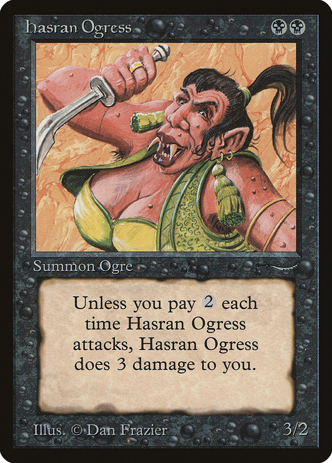 Hasran Ogress (Light Mana Cost) [Arabian Nights] | North Game Den