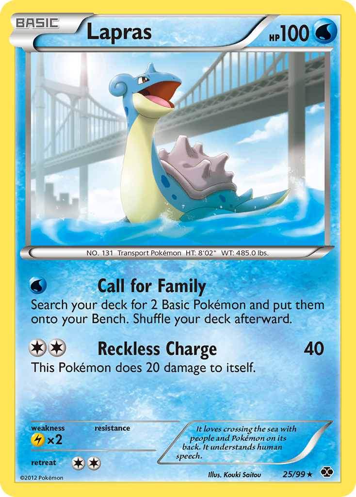 Lapras (25/99) [Black & White: Next Destinies] | North Game Den