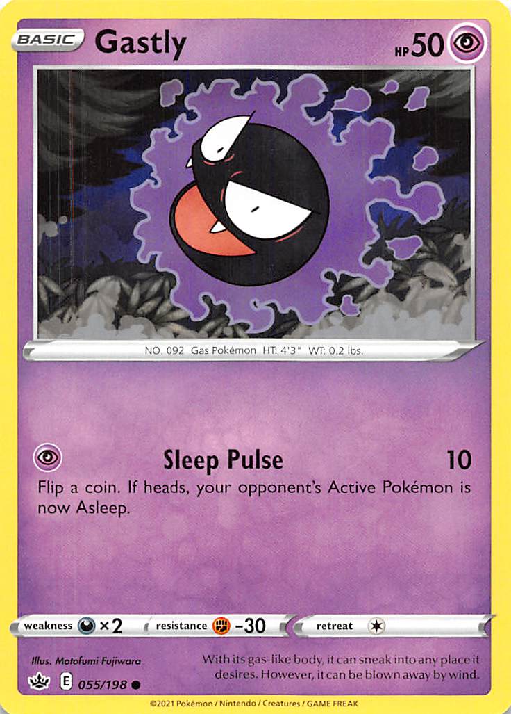 Gastly (055/198) [Sword & Shield: Chilling Reign] | North Game Den