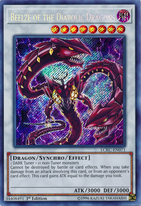 Beelze of the Diabolic Dragons [LCKC-EN071] Secret Rare | North Game Den