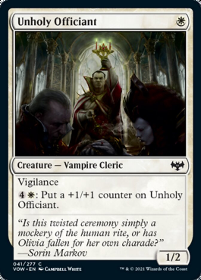 Unholy Officiant [Innistrad: Crimson Vow] | North Game Den