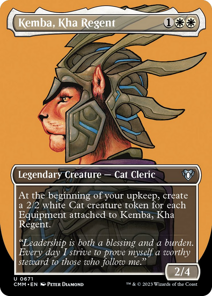 Kemba, Kha Regent (Borderless Profile) [Commander Masters] | North Game Den